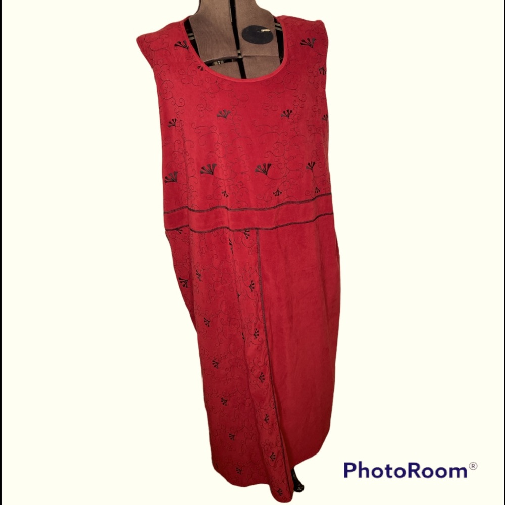 Main Street Classics, size 30W, Maroon maxi dress